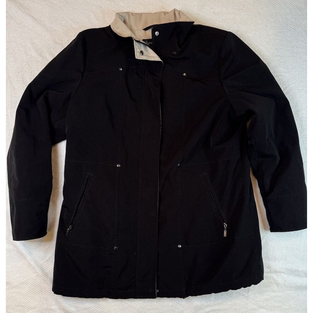 Forecaster‎ of Boston Lined Rain Snow Winter Coat Women's Medium Tan Accents